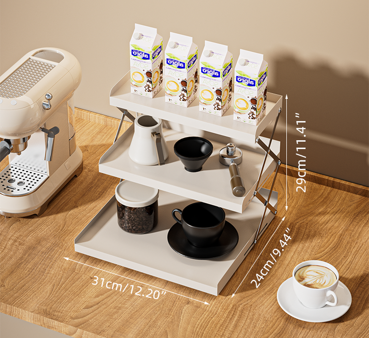 3 уровня складываемых без сборки настольного настольного управления