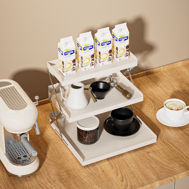 3 уровня складываемых без сборки настольного настольного управления